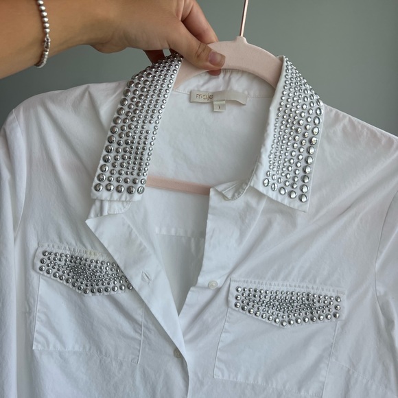 Maje White Blouse / Shirt - Picture 2 of 4